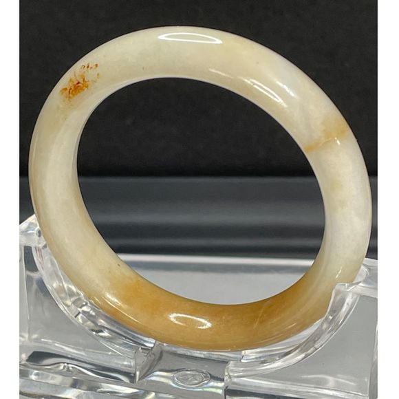 Multiple Color Pattern Jade Bangle Bracelet - Picture 3 of 7